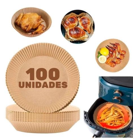 "Air Fryer Fácil – Formas de Papel Antiaderente para Cozinha Saudável"